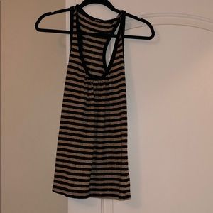 Tank top black/ gold shimmer